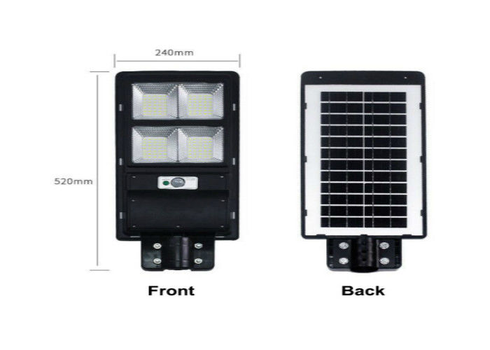 Luz de calle solar de Aio del ABS 3000K-6500K con el sensor de movimiento del radar